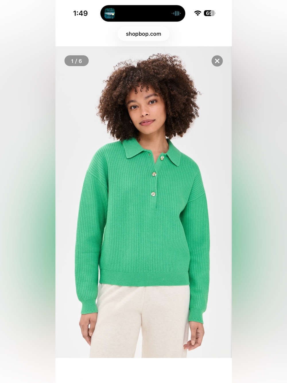 Varley Marlie Knit Polo Sweater